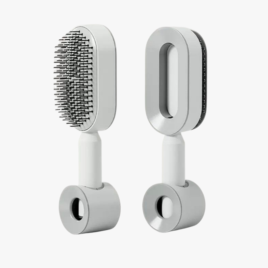 Lisoa™ リソア ｜プッシュヘアブラシ【時短ケア・ワンタッチで毛がスルッと落ちる】