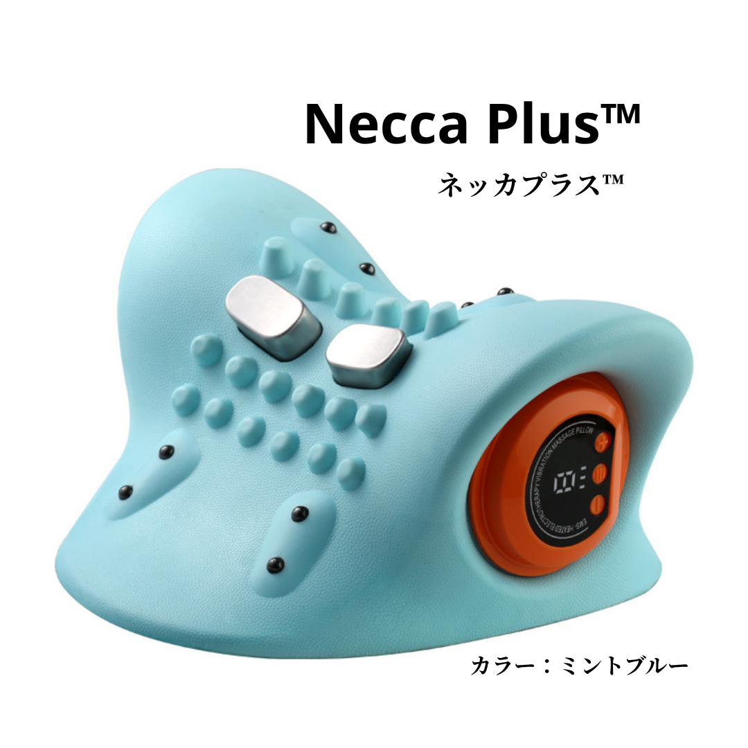 Necca Plus™ ネッカプラス｜EMS温熱ネックピロー【低周波パルス・温熱機能・コードレス】