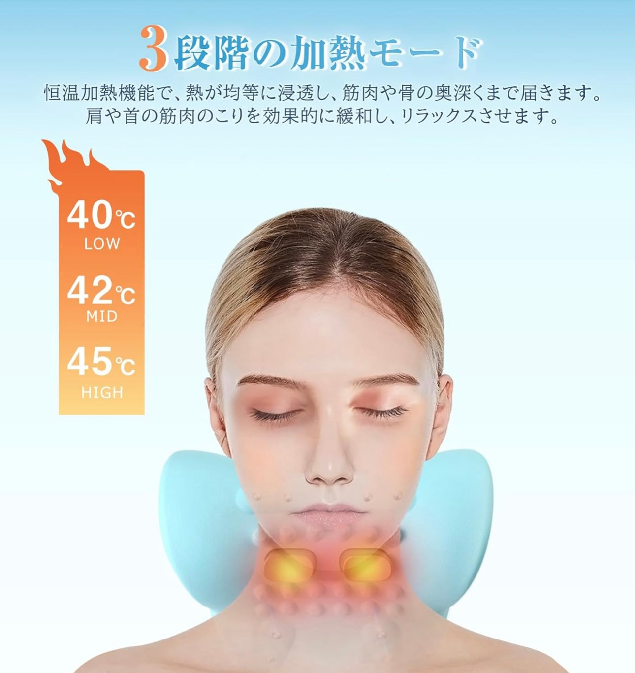 Necca Plus™ ネッカプラス｜EMS温熱ネックピロー【低周波パルス・温熱機能・コードレス】
