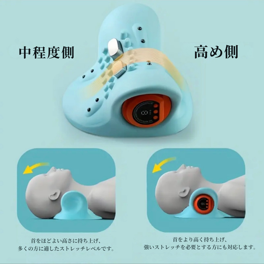 Necca Plus™ ネッカプラス｜EMS温熱ネックピロー【低周波パルス・温熱機能・コードレス】