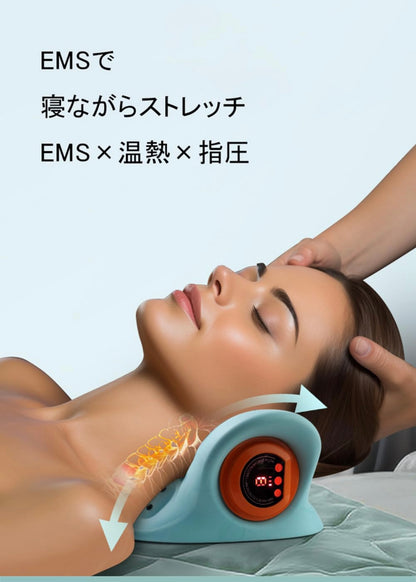 Necca Plus™ ネッカプラス｜EMS温熱ネックピロー【低周波パルス・温熱機能・コードレス】